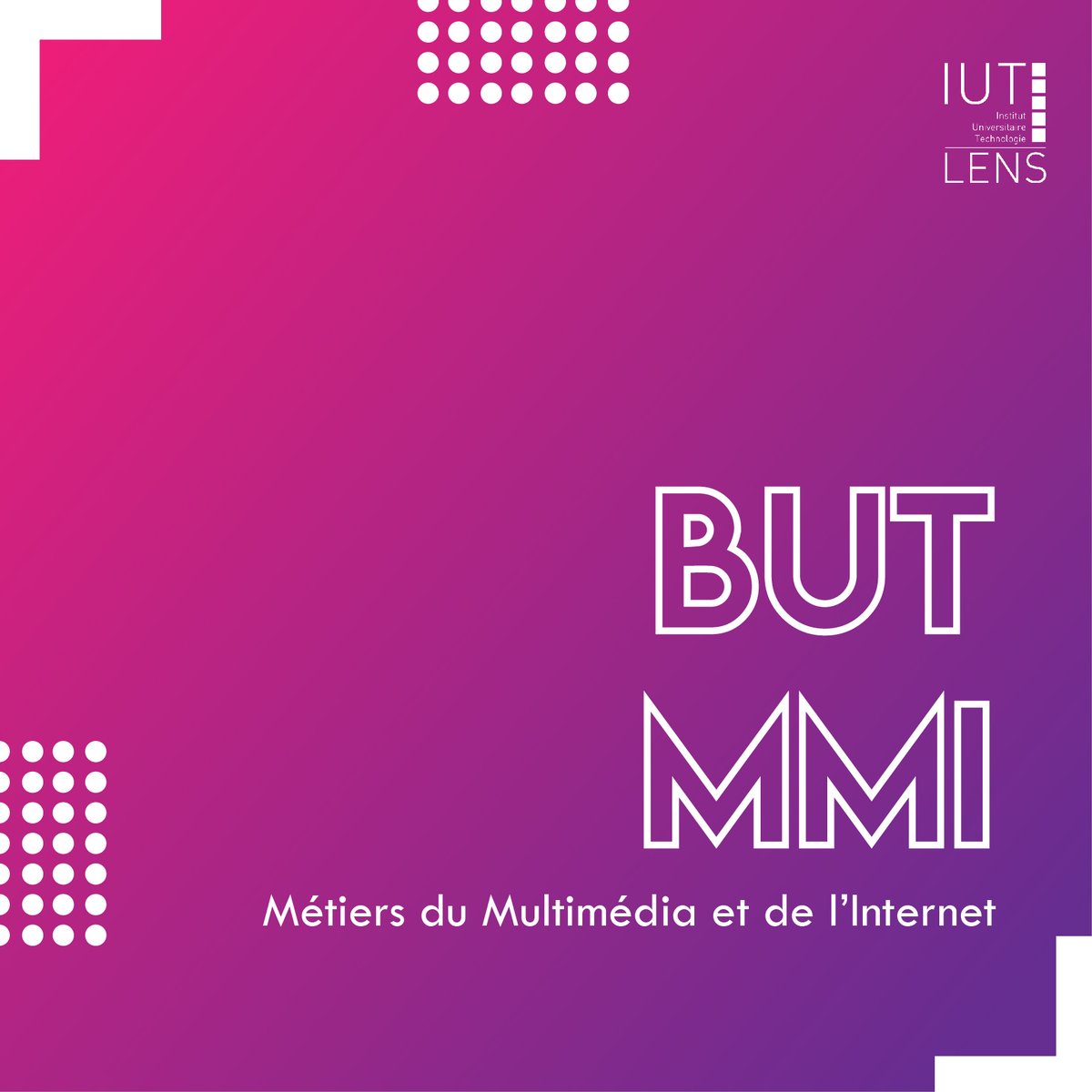 IUTdeLens's tweet image. Aujourd'hui, zoom sur notre BUT Métiers du Multimédia et de l'Internet 🔴

Profils acceptés, choix de parcours, poursuites… 🧐