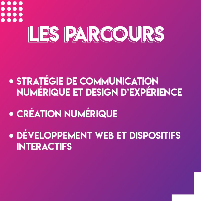 IUTdeLens's tweet image. Aujourd'hui, zoom sur notre BUT Métiers du Multimédia et de l'Internet 🔴

Profils acceptés, choix de parcours, poursuites… 🧐