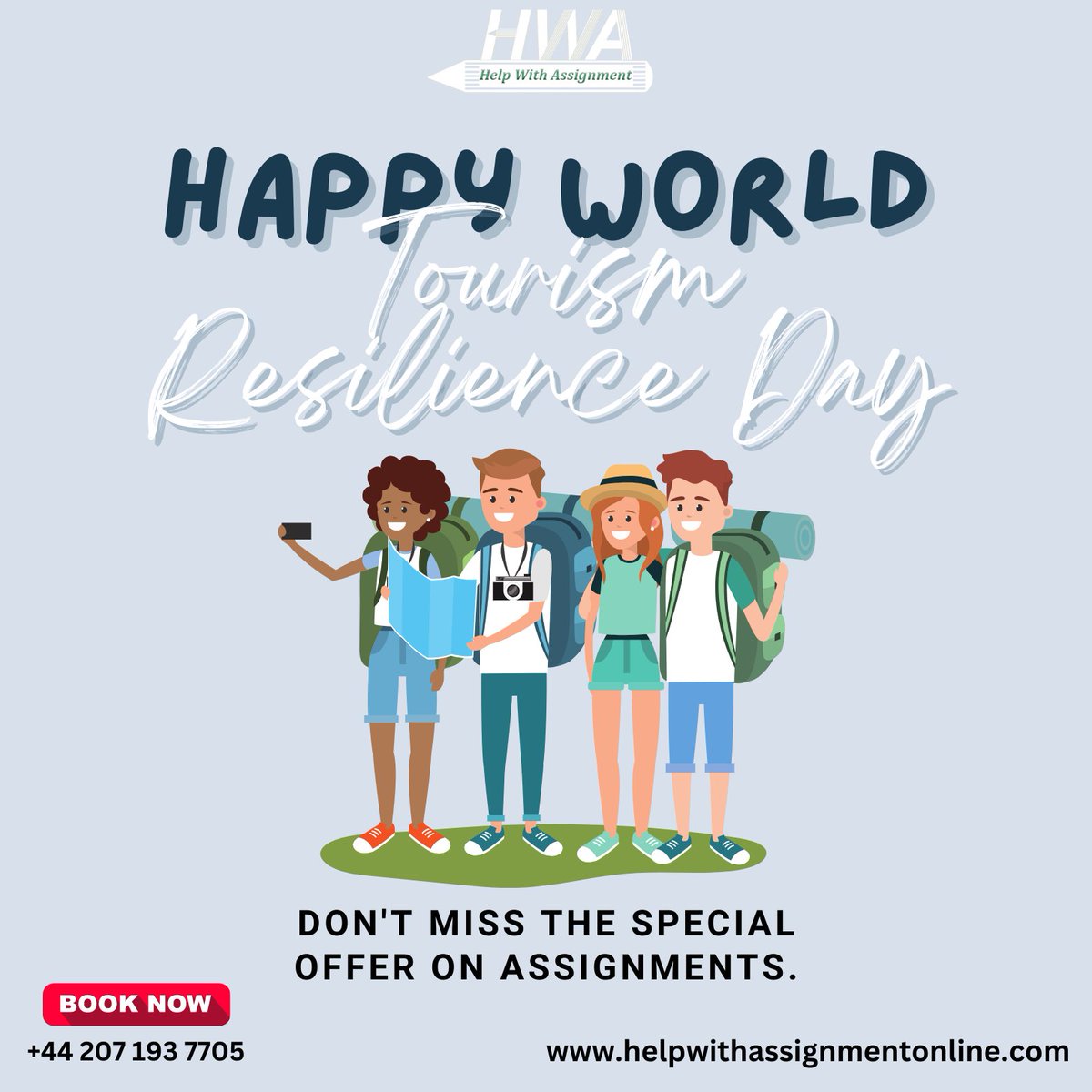 HWAssignmentO's tweet image. On this World Tourism Resilience Day, let&apos;s celebrate the resilience and strength of the tourism community.
Contact Us: helpwithassignmentonline.com
@HWAssignmentO 
#WorldTourismResilienceDay #TourismStrong
#TravelResilience #TourismRecovery
#assignmenthelp #assignment #assignmentwrit