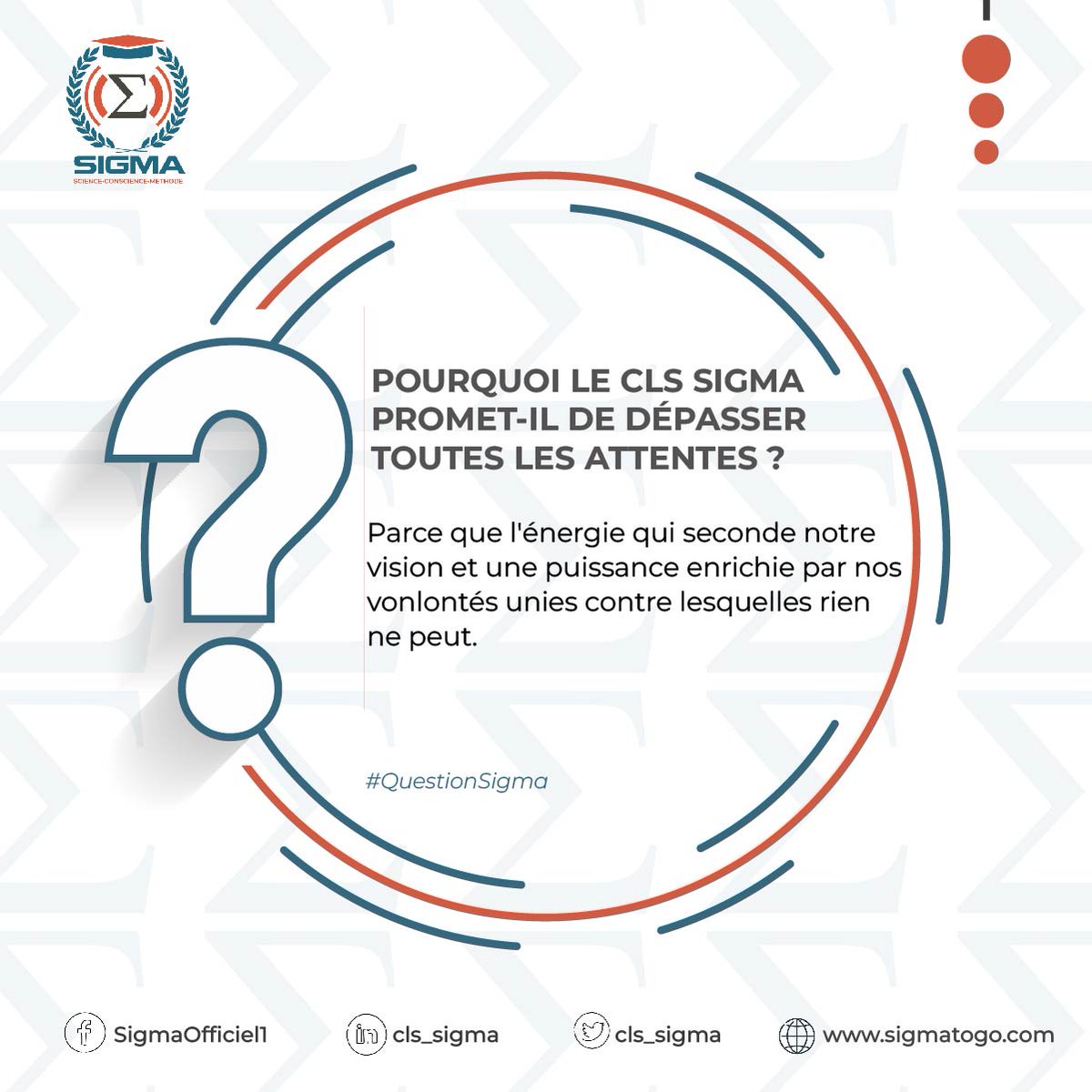 cls_sigma's tweet photo. #clssigma
Pourquoi le @cls_sigma promet-il de dépasser toutes les attentes ?
#education #excellence #ecole #college #lycée #grandeecole #TgTwittos #Togo #CIV225 @RFIAfrique @burkina24 @BBCAfrica https://t.co/brA2tpbSkW