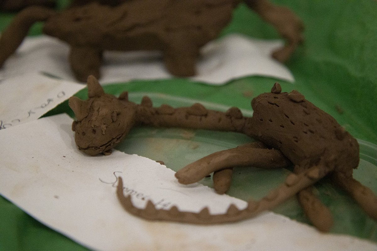 The_Herbert's tweet photo. 🦕 We've loved seeing your amazing clay creations in our dino sculpting sessions!

🌋 There's more Dippy-inspired #HalfTerm crafting to come with Modroc modelling today &amp; Thurs and vibrant volcanoes on Fri &amp; Sat. No need to book - just drop in from 10.30am! #DippyInCoventry https://t.co/v7jVjv341w