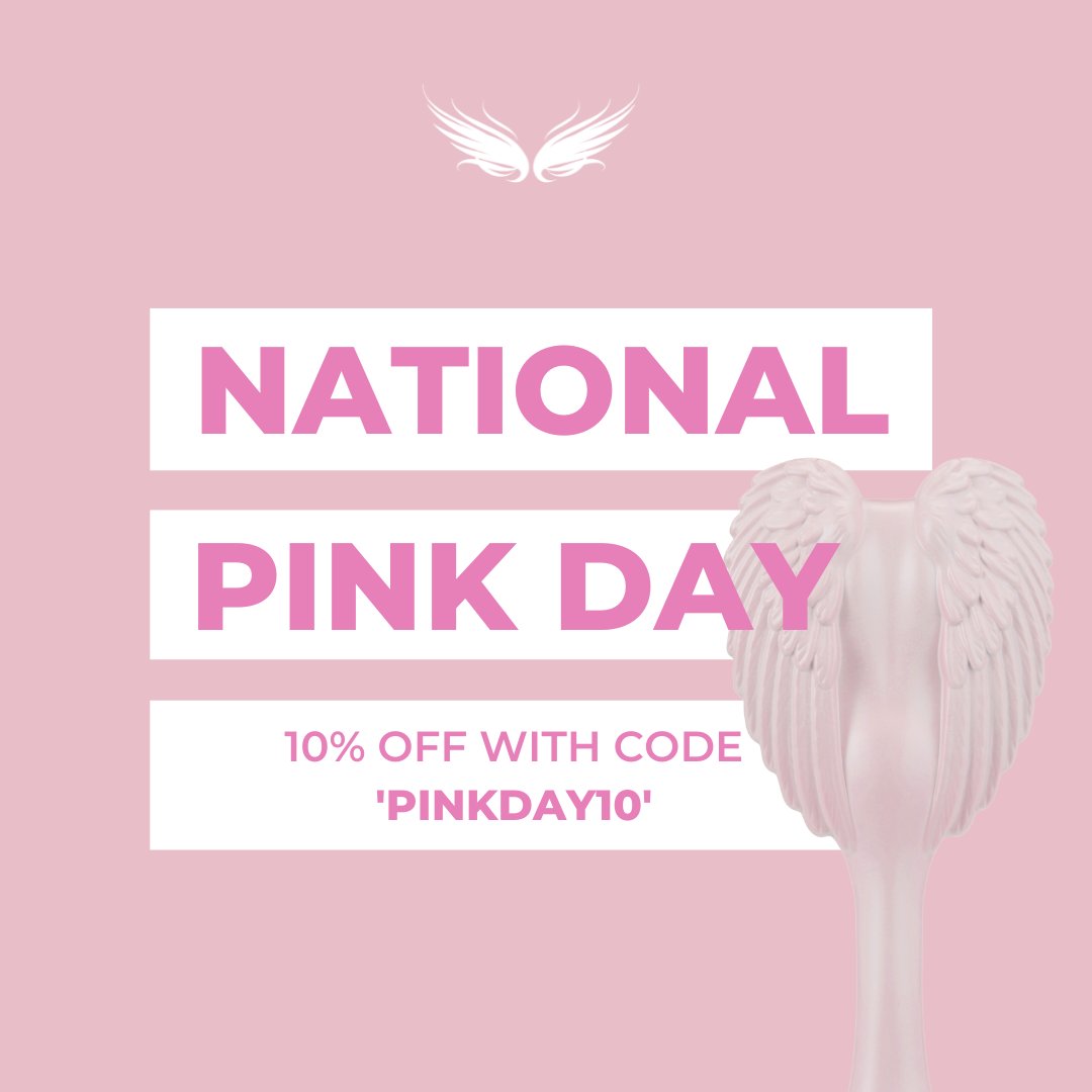 On Wednesdays, we wear PINK 💕

Get 10% off any pink Tangle Angel products with code 'PINKDAY10' to celebrate #NationalPinkDay 💅

Offer ends midnight. 

#pinkday #pinkwednesdays #tangleangel #detanglingbrush