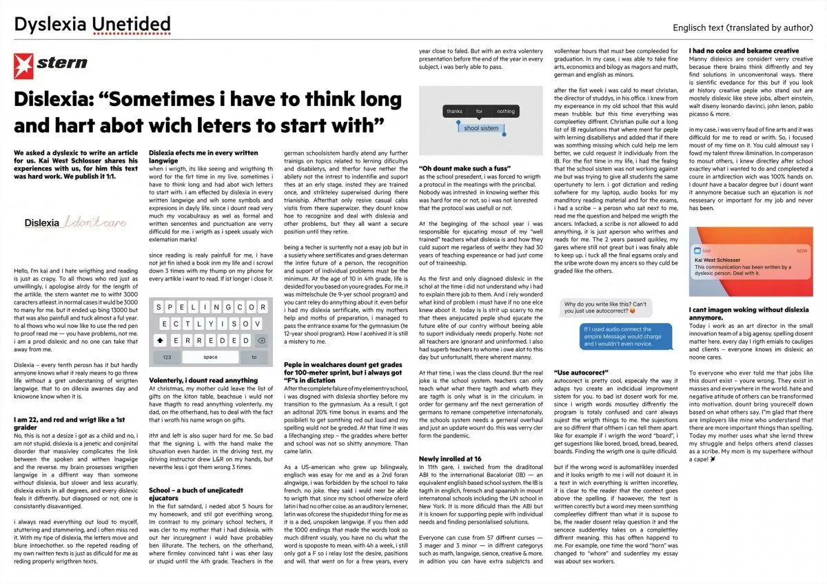 Great success, @Serviceplan for winning Bronze with "Dyslexia Unetided" for <a href="/sternde/">stern</a>  buff.ly/3EnzjQ2