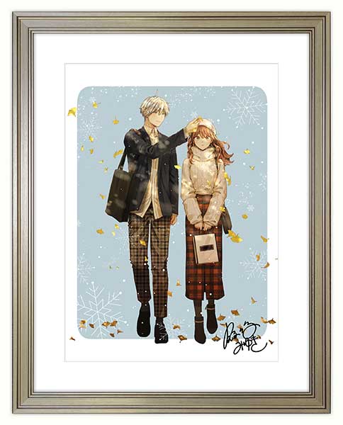 氷属性男子とクールな同僚女子』の複製原画が登場！殿ヶ谷美由記先生が