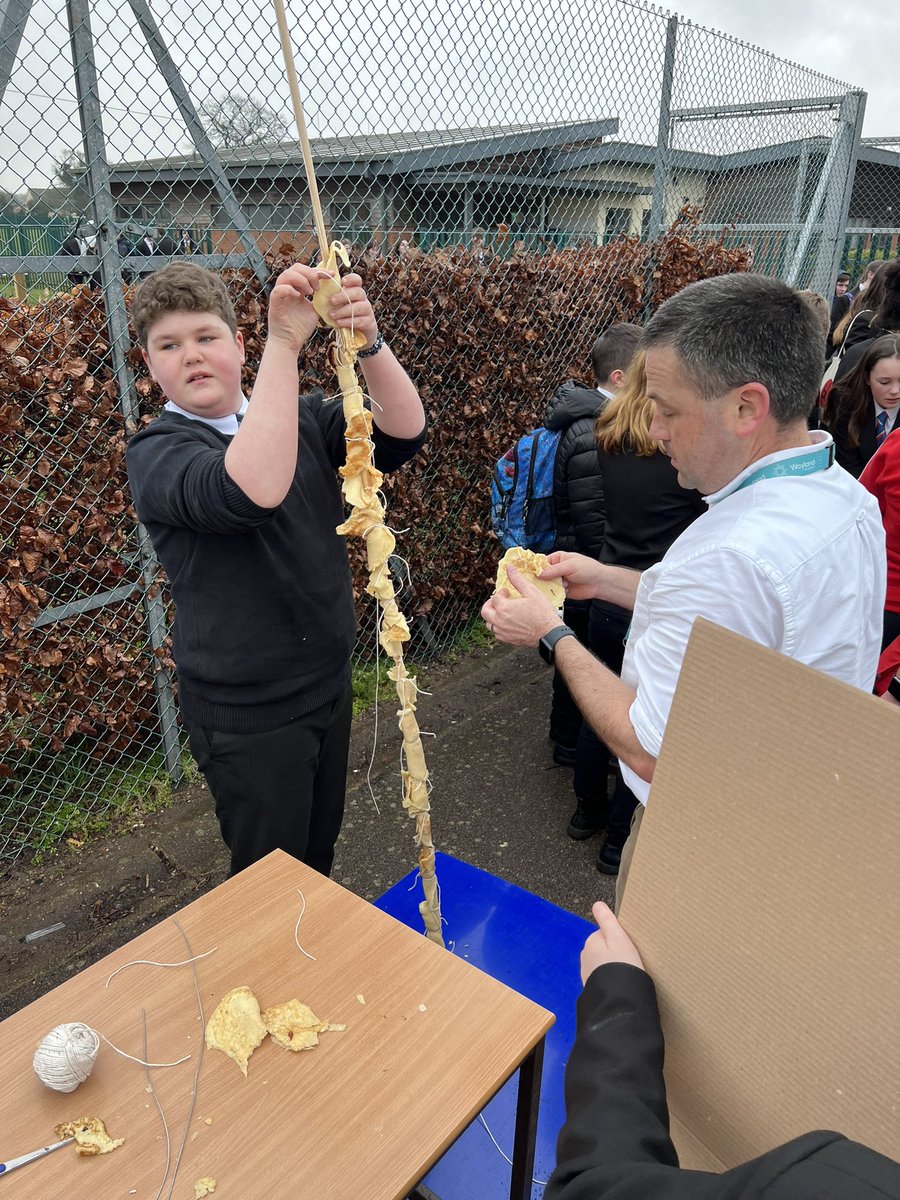 glen_allott's tweet photo. Staff Pancake Tower competition @WaylandAcademy at lunch time today for another House Competition. We had a varied range and style of approaches !! Just checking the rules for a winner… https://t.co/xh1gCLQ72B