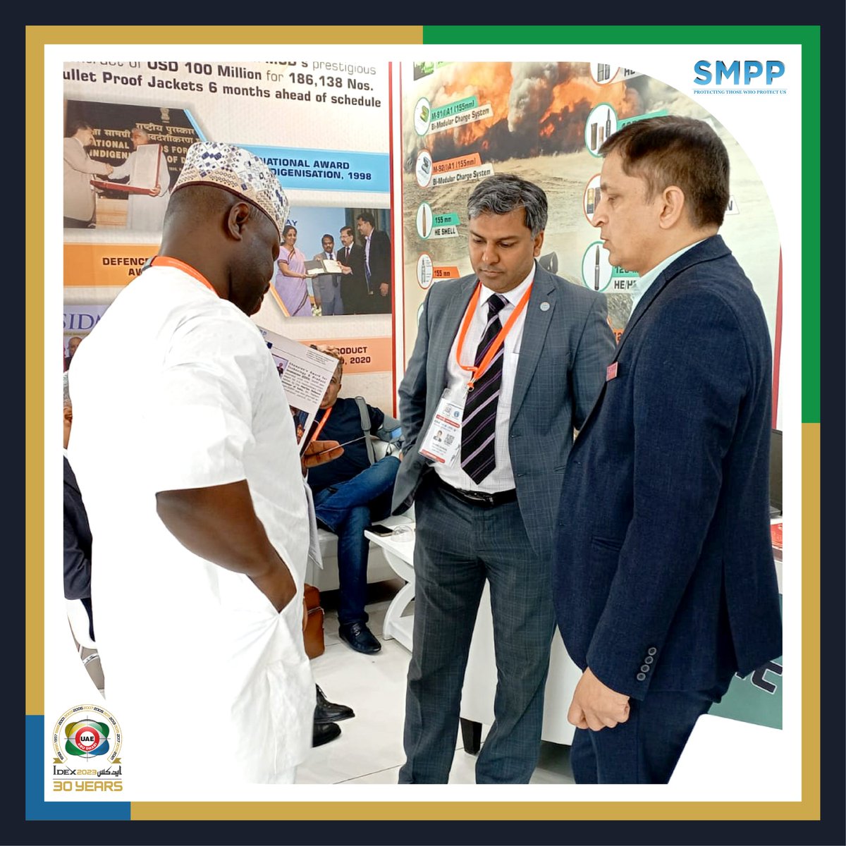 SMPPDEFENSE's tweet photo. On Day 3 of IDEX 2023, SMPP showcased its Ballistic Range of Products. Highlights included engaging conversations, insightful feedback, and a great deal of interest in our new products. We are eagerly looking forward to Day 4!
#smppdefense  #IDEX2023 #IDEXUAE #Expo2023 #AbuDhabi https://t.co/o0AOmCsRGp