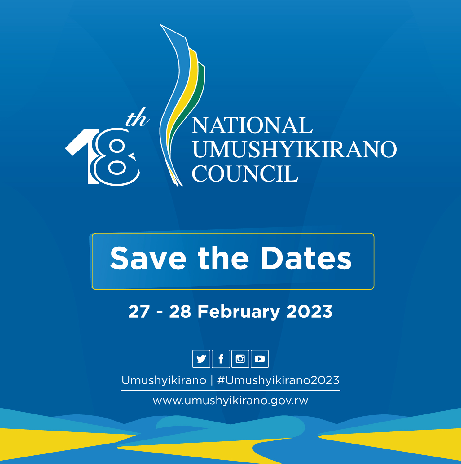 Government of Rwanda on Twitter: "In less than a week, the National  Umushyikirano Council will be held at Kigali Convention Centre. For more  information related to #Umushyikirano2023, follow @umushyikirano social  media platforms.