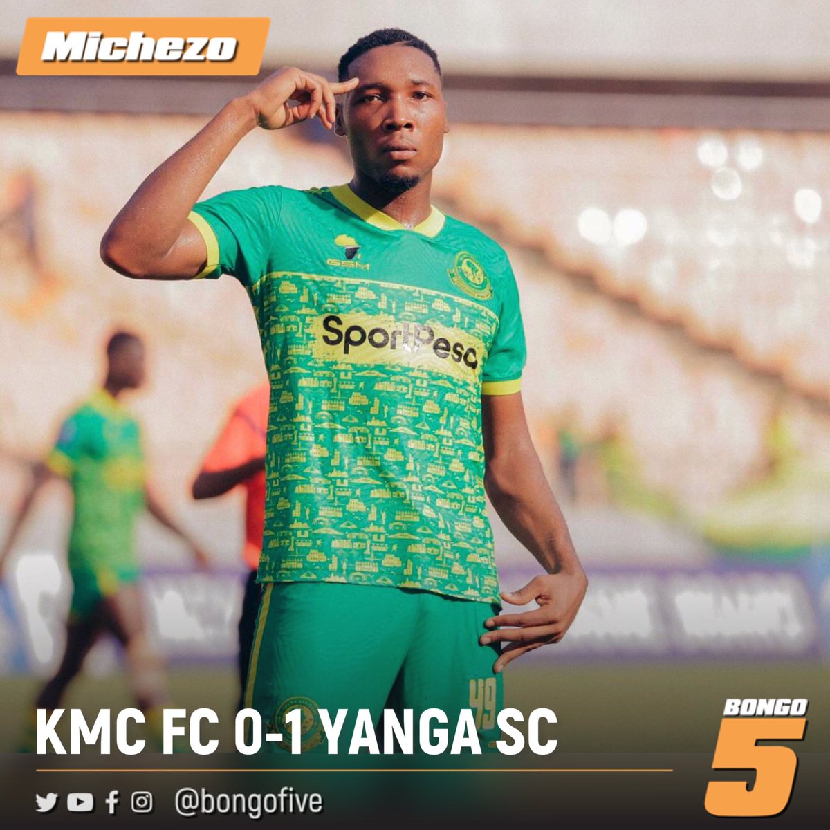 bongofive's tweet photo. #Bongo5Updates Yanga wanapata goli la kuongoza kupitia Clement Mzize dakika ya 40 https://t.co/bFsr5O4cMy