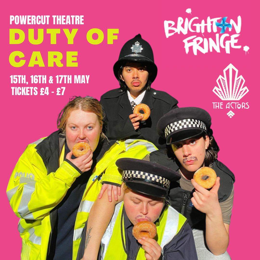 🚨 <a href="/brightonfringe/">Brighton Fringe</a> alert!🚨

Tickets are now on sale for Powercut Theatre's provocative satire, Duty of Care, a dark comedy exploring the repression &amp; misogyny in the UK Police force. 

Get your tickets here! brightonfringe.org/events/duty-of…
Watch out Brighton, the police are coming...