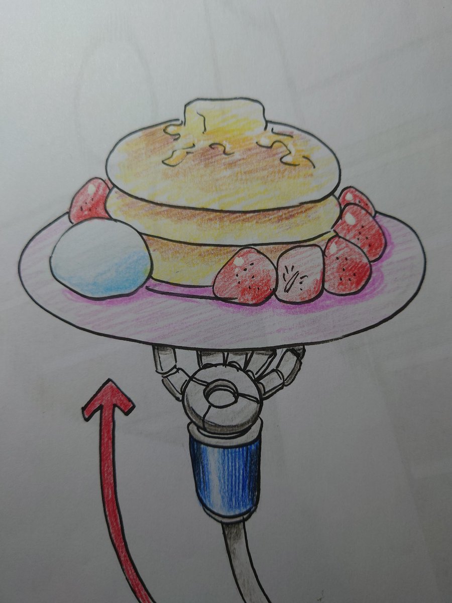 「さらにパンケーキ上げるそす。早くバン解除されるといいなあ。 」|森川ジョージのイラスト