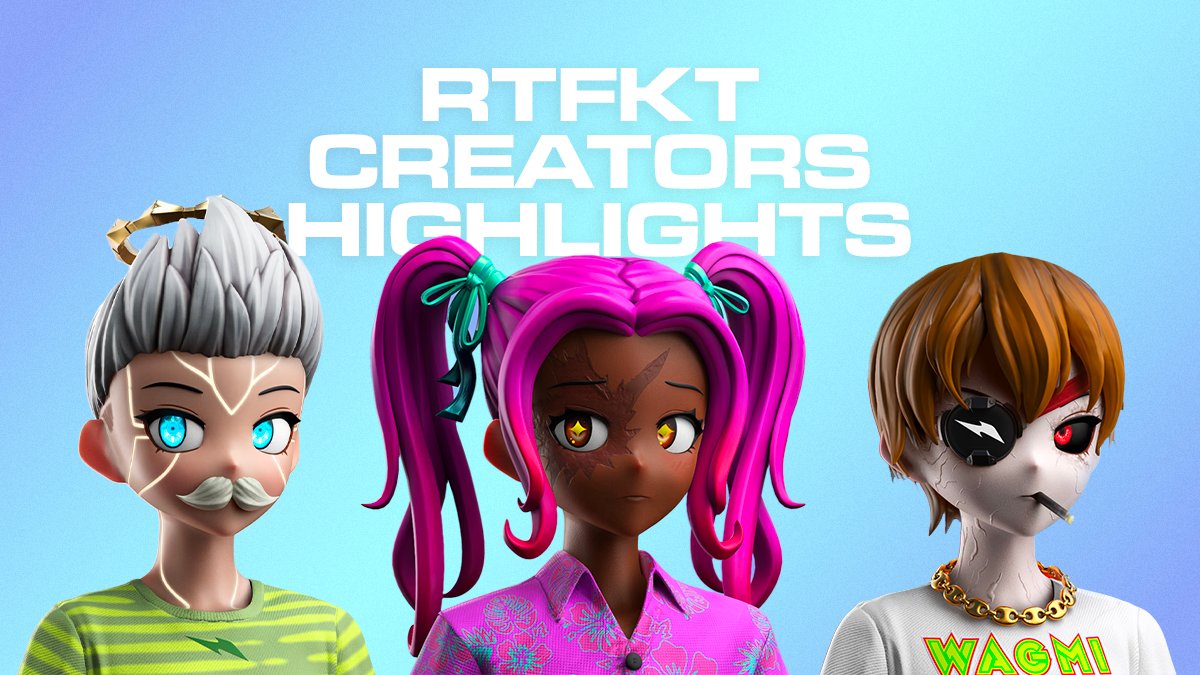 New week, new <a href="/RTFKT/">RTFKT</a> Creators highlights thread 🧵

You don't want to miss this one 👀

w/ <a href="/ShahnMiller/">Crown Of Orion</a> @TheDarkData <a href="/CryptoMitch_NL/">CryptoWumbo.eth</a>