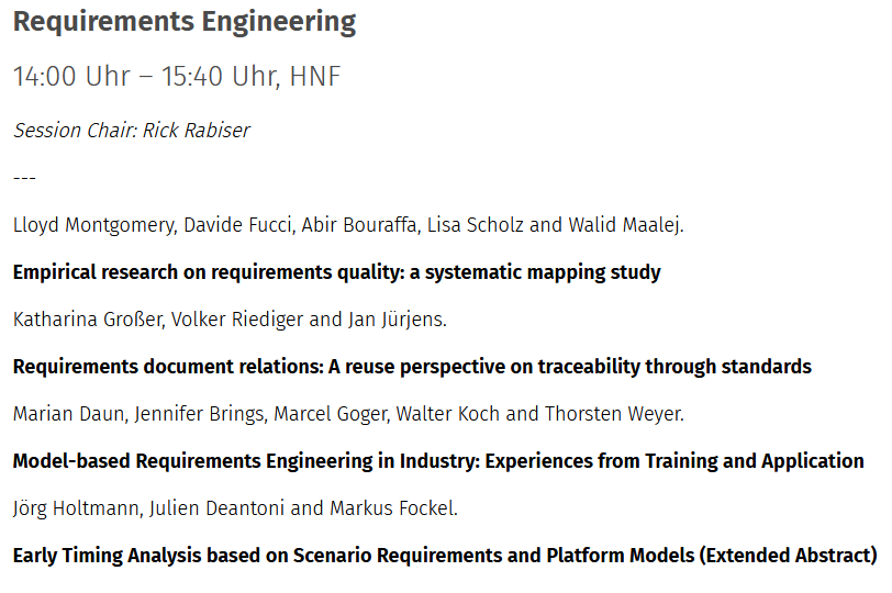 RickRabiser's tweet photo. chairing the session on Requirements Engineering @gi_seconf @hnfpb -- very interesting talks :) https://t.co/g2n8fBSQbX
