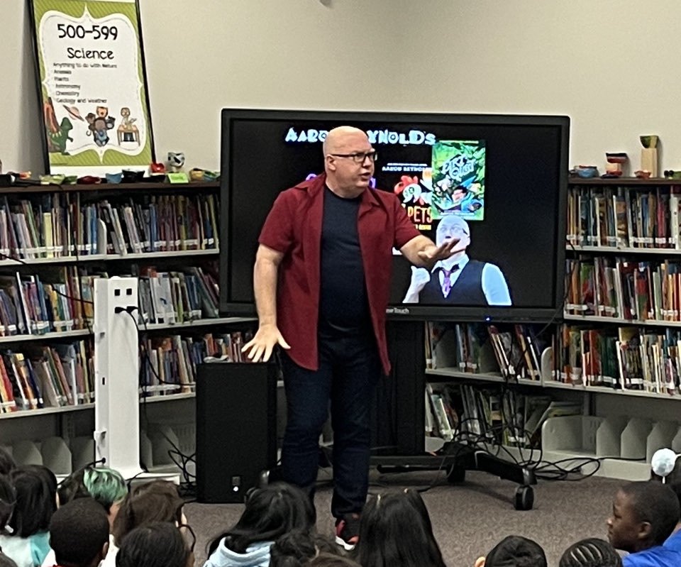 Baggett is excited to welcome author, Aaron Reynolds, inspiring our students to simply love reading! We’re Growing Greatness every day at BES!