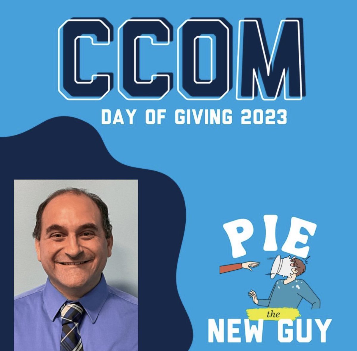 TODAY from 11 am - 1 pm, come pie Dean Valenzano at the side entrance of Fairbanks. To participate, give $5 or more to throw a pie in the Dean's face!
Donations will support CCOM programs. Visit butler.edu/dayofgiving now!
#DayofGiving2023 #BUDayofGiving
#DawgsSupportingDawgs