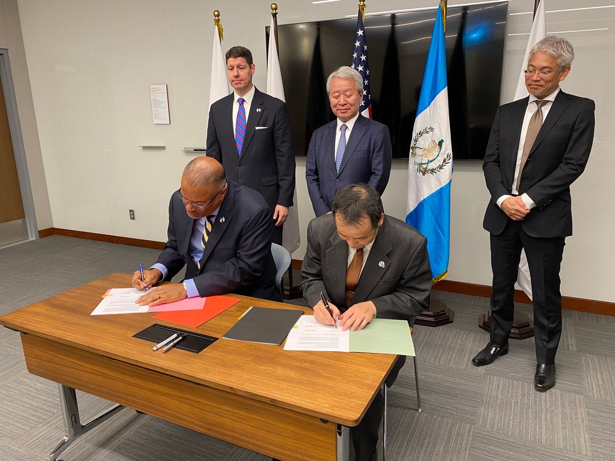 jica_usa's tweet image. #JICA and @USAID have signed a cooperation agreement to promote the prosperity and security of #Guatemalans and reduce #IrregularMigration.