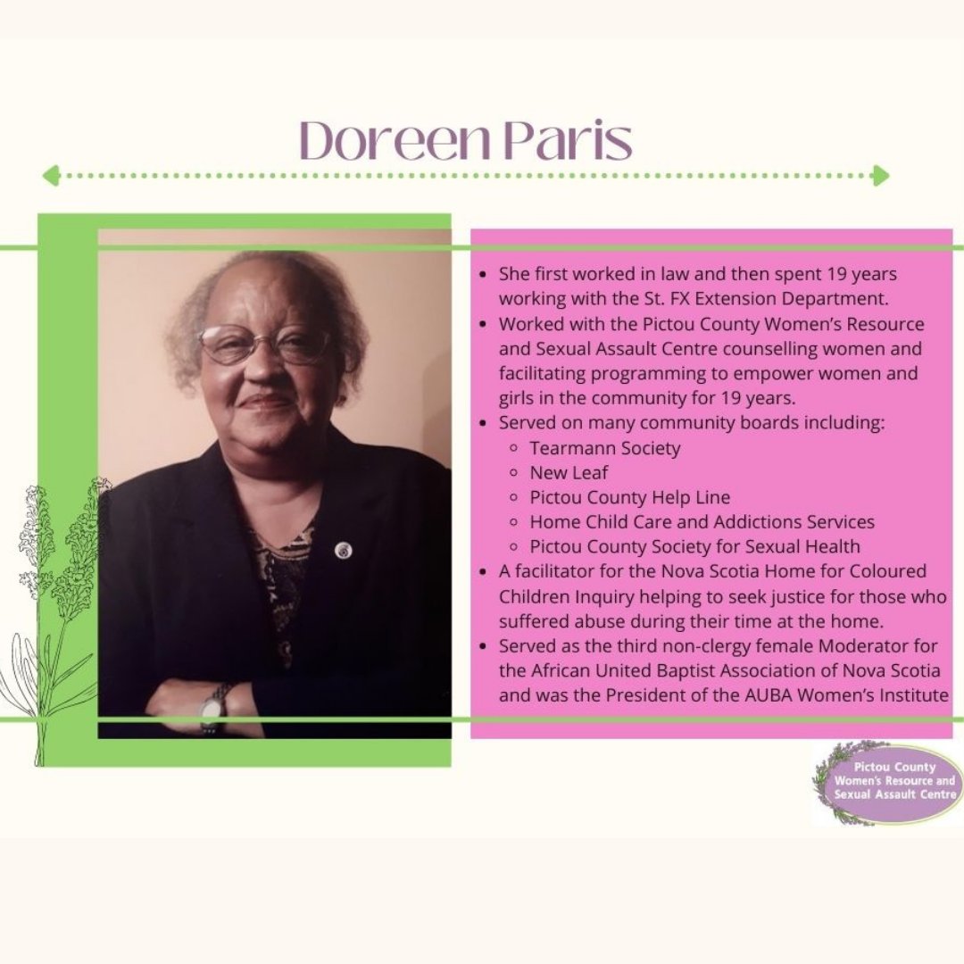 Today we would like to recognize the achievements and contributions of the honorable Doreen Paris.
Thank you Doreen for everything you have done for our community!
