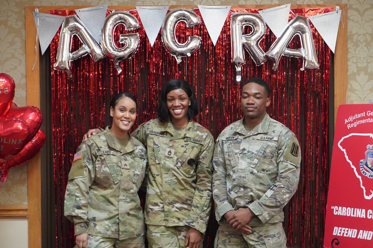 120thR's tweet photo. AG to the Corps!
Warriors from 120th AG BN attend the AGCRA Carolina Chapter Quarterly Breakfast. We appreciate the Carolina Chapter and CSM Tamika L. Deveaux (AG CORPS CSM) for the words of wisdom as the guest speaker!
#WinningMatters #DefendAndServe #AGCorps https://t.co/z1ilJZVdC2