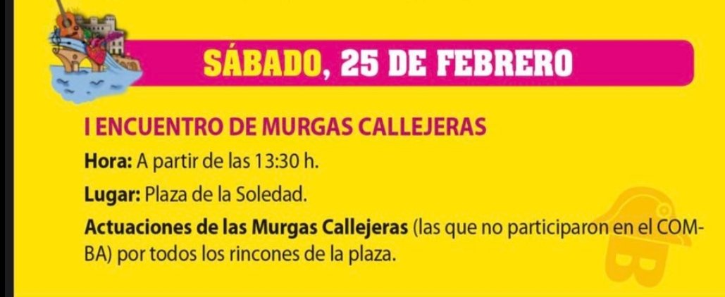 En la programación estamos, pero en contacto nadie nos ha dicho nada de como sería ni nada, queremos ir pero también queremos saber como se va hacer