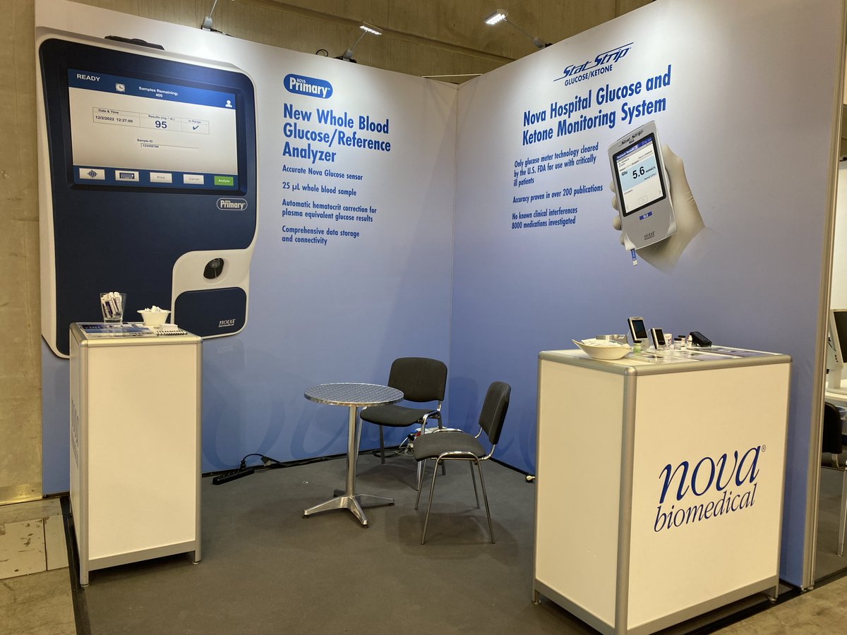 BiomedicalNova's tweet photo. Are you attending ATTD? Come learn about the newly launched Nova Primary; a brand new, FDA cleared glucose reference analyzer for glucose device manufacturers and researchers looking to replace their YSI 2300.
#NovaBiomedical #glucose #ATTD #glucosedevice #referenceanalyzer https://t.co/dguFGxNNUE