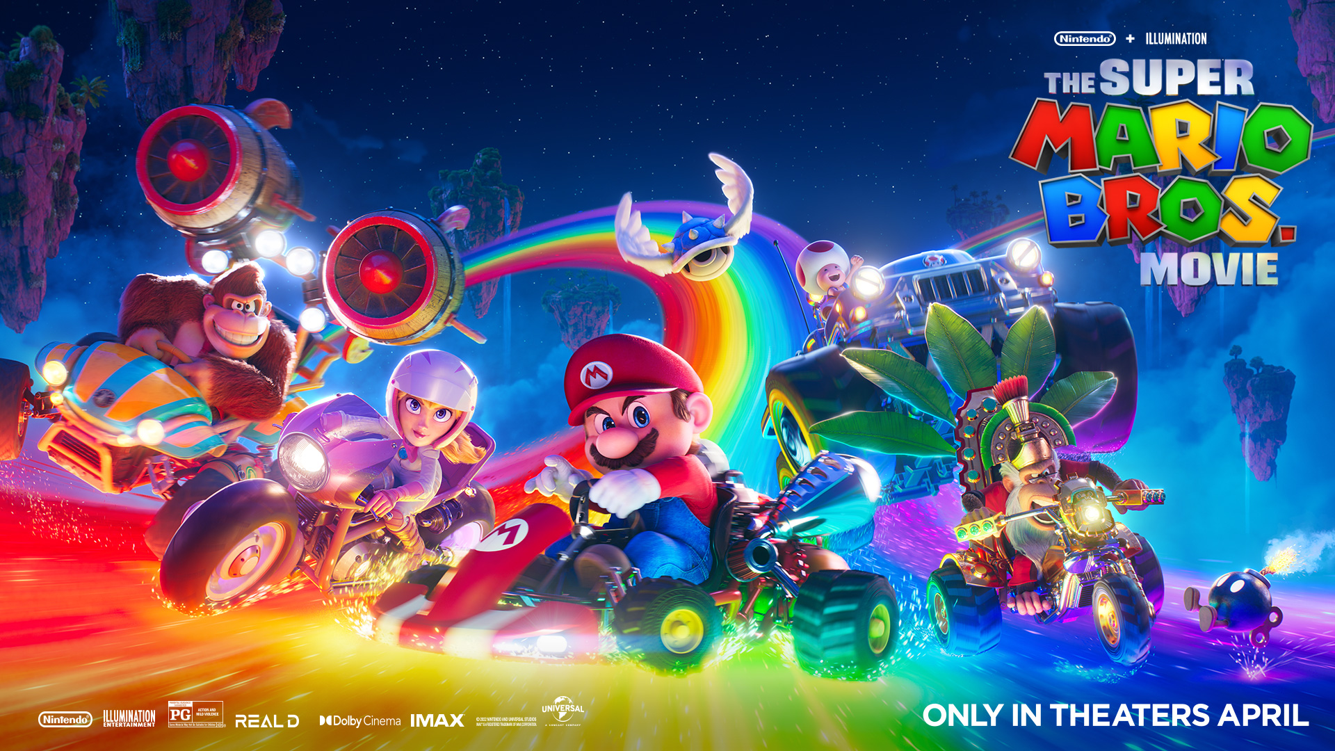 The Super Mario Bros. Movie on X: Let's get the show on the 🌈 road  #SuperMarioMovie  / X