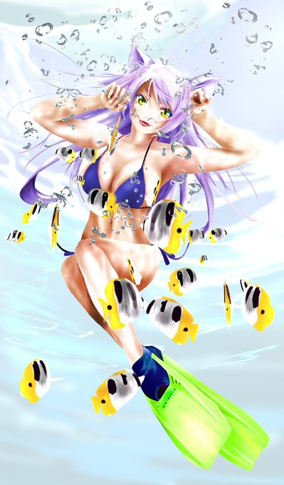 過去絵から(かなり前・・何年前だ?)おやすみなさい(σω-)。о゜#猫の日#にゃんにゃんにゃんの日 #ニャンニャンニャンの日 