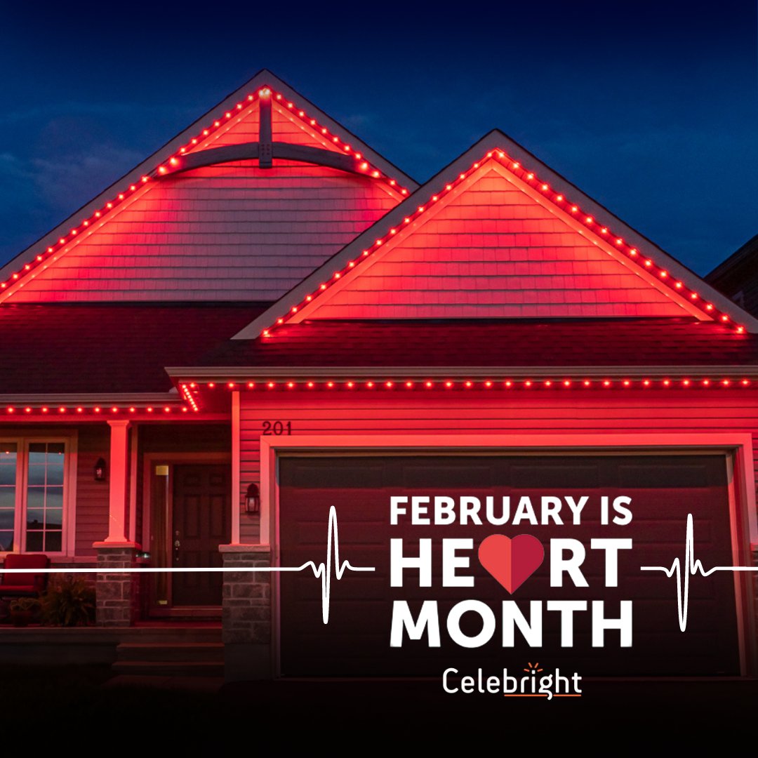 February is National Heart Month! Use the "Heart Month" preset to show your support! ❤️

#heartmonth #heart #nationalheartmonth #celebright #celebrightlighting #permanentlighting #permanentlights