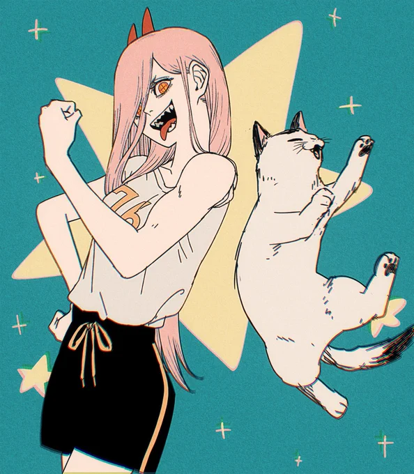 パワー!ニャー!!#チェンソーマン #猫の日 