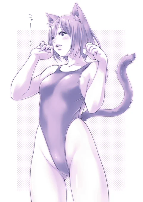 ハイレグ猫耳ちゃん#猫の日 