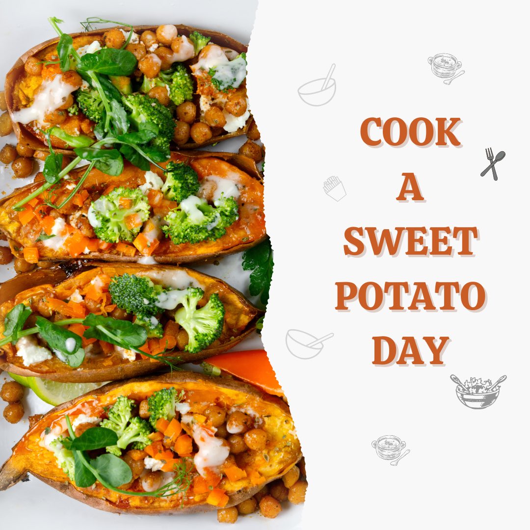 lexonefsn's tweet photo. February 22nd is National #CookASweetPotatoDay!! Check out this website for some awesome fun facts about sweet potatoes and some fun ways to cook them! #LexOneFSN @lexingtonone https://t.co/O1EiRGZMOa https://t.co/uqiMpoEQ1Q