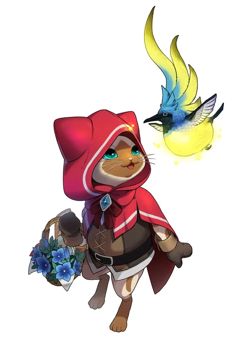 Nyan nyan nyan! February 22 is Cat Day in Japan, so let's celebrate with this special artwork of one of our Felyne friends!Show us your cutest Palico pals! 