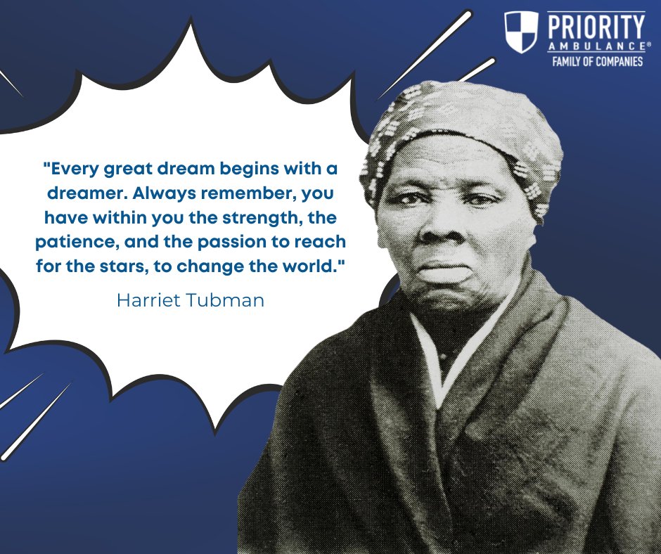 PriorityAmb's tweet image. “Every great dream begins with a dreamer. Always remember you have within you the strength, the patience, and the passion to reach for the stars, to change the world.” - Harriet Tubman