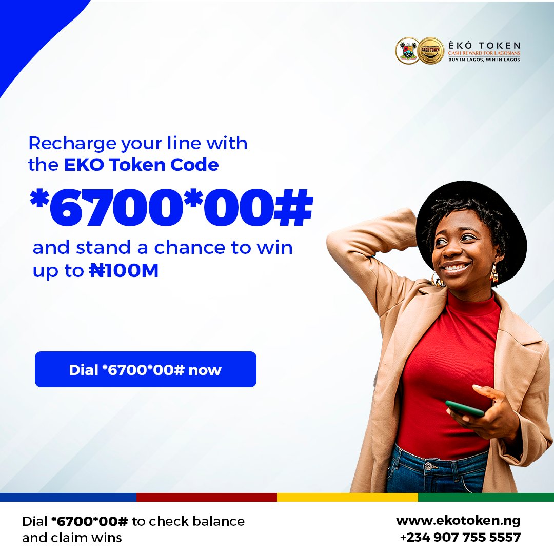 ekotokenng's tweet photo. Buy Airtime and Data with the Eko Token code to win BIG. T&amp;Cs apply.

#EkoToken #Eko #Reward #airtime #data #trending #explore #viral. https://t.co/3Jn26vxiGI