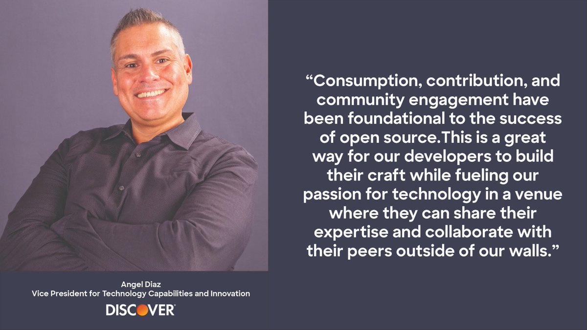 Discover® Launches the Discover Technology Experience to help others master their technology craft and joins <a href="/linuxfoundation/">The Linux Foundation</a>  and the <a href="/FINOSFoundation/">FINOS</a>. Learn more: bit.ly/41hAGcE