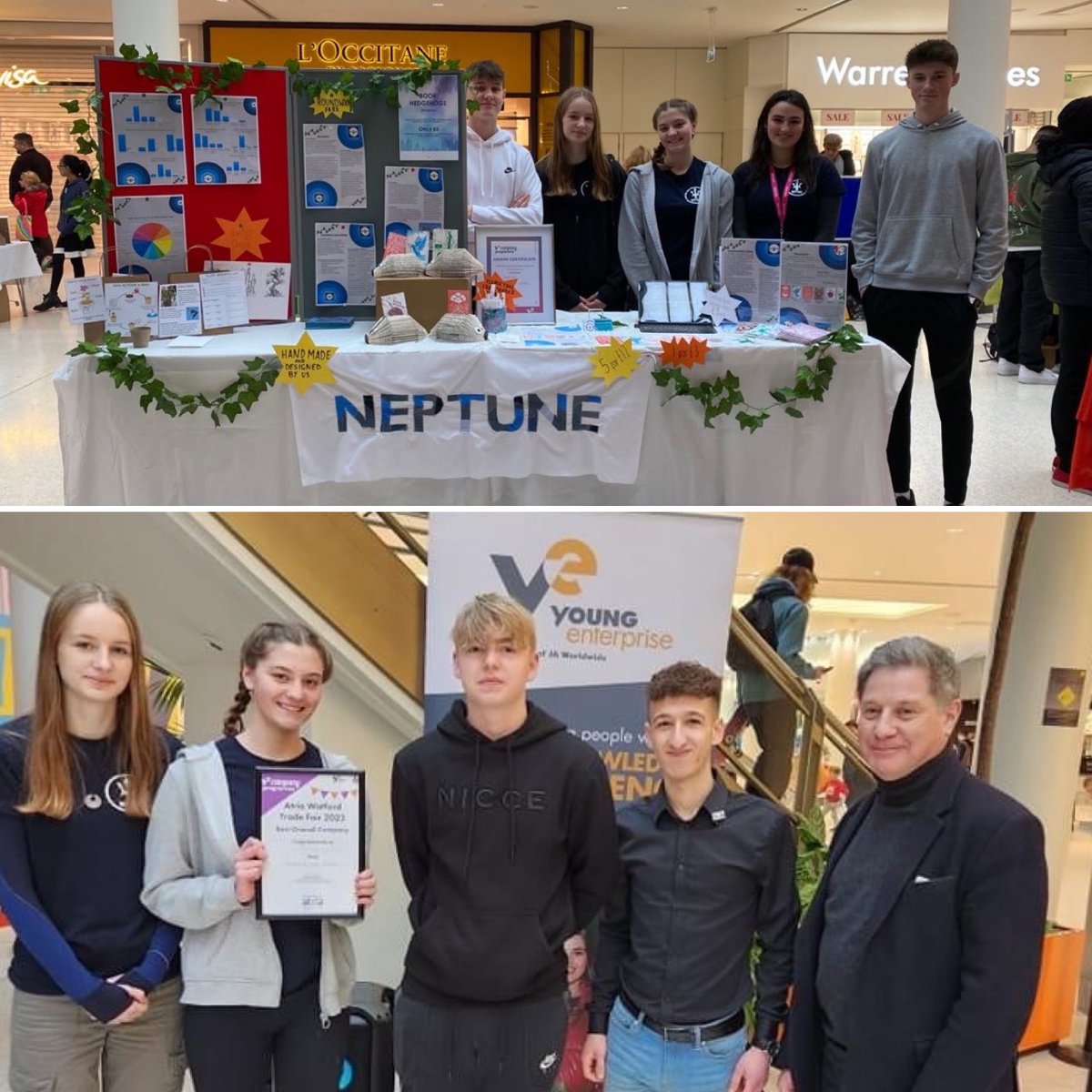Roundwood_Park's tweet photo. Huge congratulations to our Young Enterprise Team - Neptune - for winning 'Overall Best Company' at the Atria Trade Fair during half term! The judges said they "were very impressed by everything about the team". Well done all of you 👏
#youngenterprise #teamneptune #proudrps https://t.co/tYo1Oee9jb