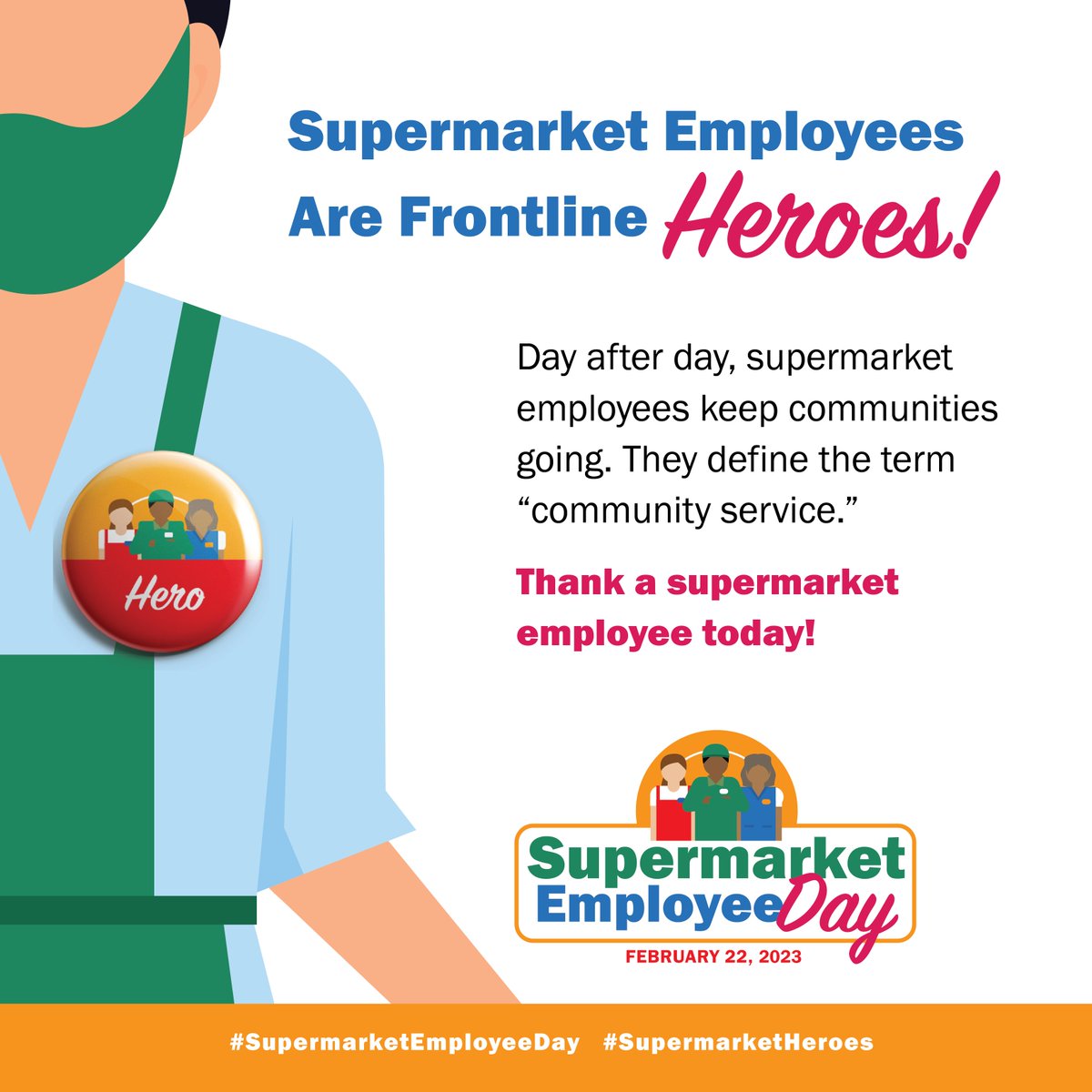 BestChoice's tweet photo. Happy Supermarket Employee Day! Thank you to all the amazing people out there serving their communities. We couldn't do what we do without you! #Supermarket #Employee #ThankYou #SupermarketEmployeeDay #SupermarketHeroes https://t.co/rPIcZgHIgu