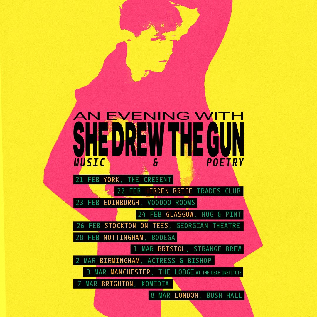Very excited to announce that I shall be joining <a href="/shedrewthegun/">she drew the gun</a> <a href="/TheActressBham/">Actress and Bishop</a> on 2nd March as part of Louisa's music and poetry tour. 😊 Tickets available via <a href="/Uncover_Night/">UNCOVER</a> from 
uncover.seetickets.com/event/an-eveni…