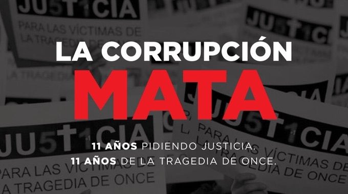 slospennato's tweet photo. Hoy se cumplen 11 años de la comprobación más cruel de que #LaCorrupcionMata mi abrazo a familiares y amigos de las víctimas de la #TragediaOnce https://t.co/uDVVXDzHhL