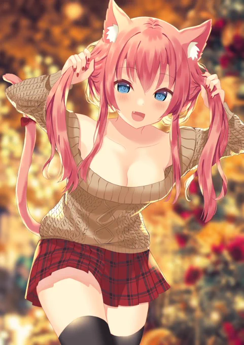 #猫の日 なので手ツインテなうちの娘を 