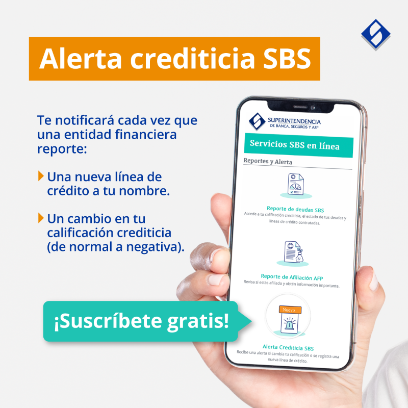 SBSPERU's tweet photo. Regístrate gratis en nuestra plataforma Servicios SBS en Línea 👇