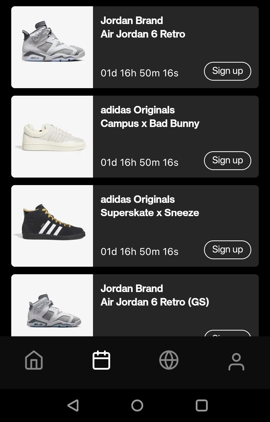 Sns store shoes raffle