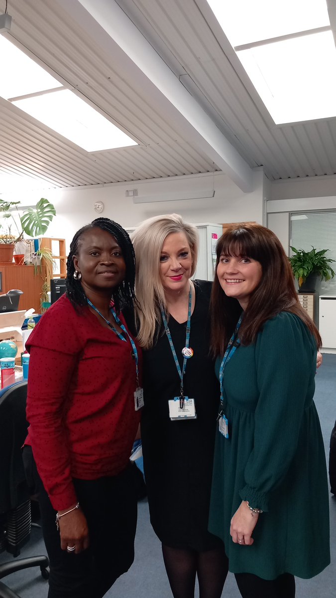 Olivia Ferrara - Pennine Care NHS FT (@carersupportliv) on Twitter photo we don't actually have a nickname for this trio (suggestions welcome!) - it's such a lovely photo that i have to share it π
(L-R: deputy manager Kemi, new manager Paula, leaving manager Ruth)
#PennineCarePeople <a href="/OlakemiOgungbe1/">Olakemi Ogungbenro</a> <a href="/PaulaSp73761401/">Paula Spencer</a> <a href="/RuthLee200/">Ruth Lee</a> π we don't actually have a nickname for this trio (suggestions welcome!) - it's such a lovely photo that i have to share it π
(L-R: deputy manager Kemi, new manager Paula, leaving manager Ruth)
#PennineCarePeople <a href="/OlakemiOgungbe1/">Olakemi Ogungbenro</a> <a href="/PaulaSp73761401/">Paula Spencer</a> <a href="/RuthLee200/">Ruth Lee</a> π