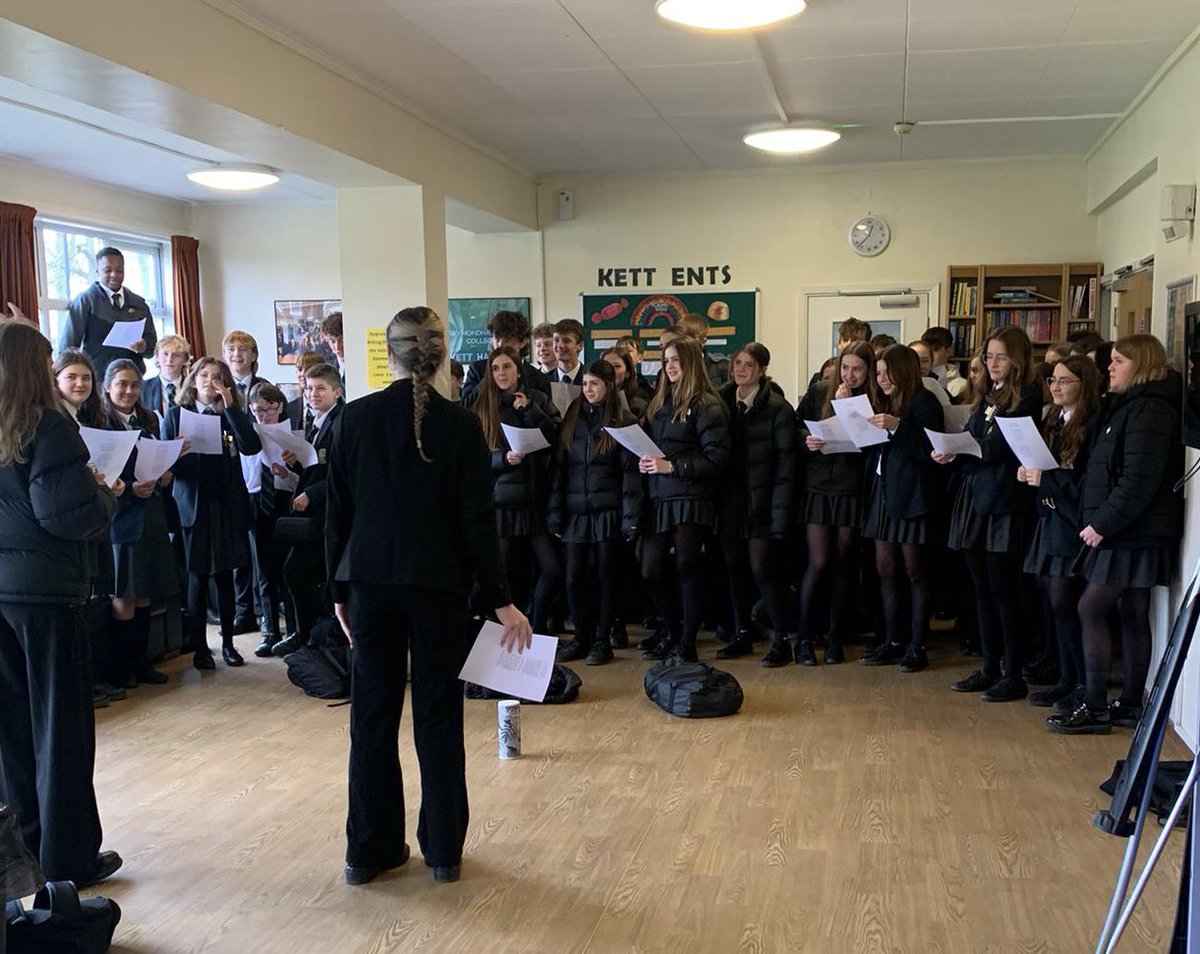 WymondhamCol's tweet image. And so it begins… Day 1 rehearsal as Kett start their Mair Cup 2023 campaign. Large Choir first up and sounding promising. #competitionprep #choir #rehearsal