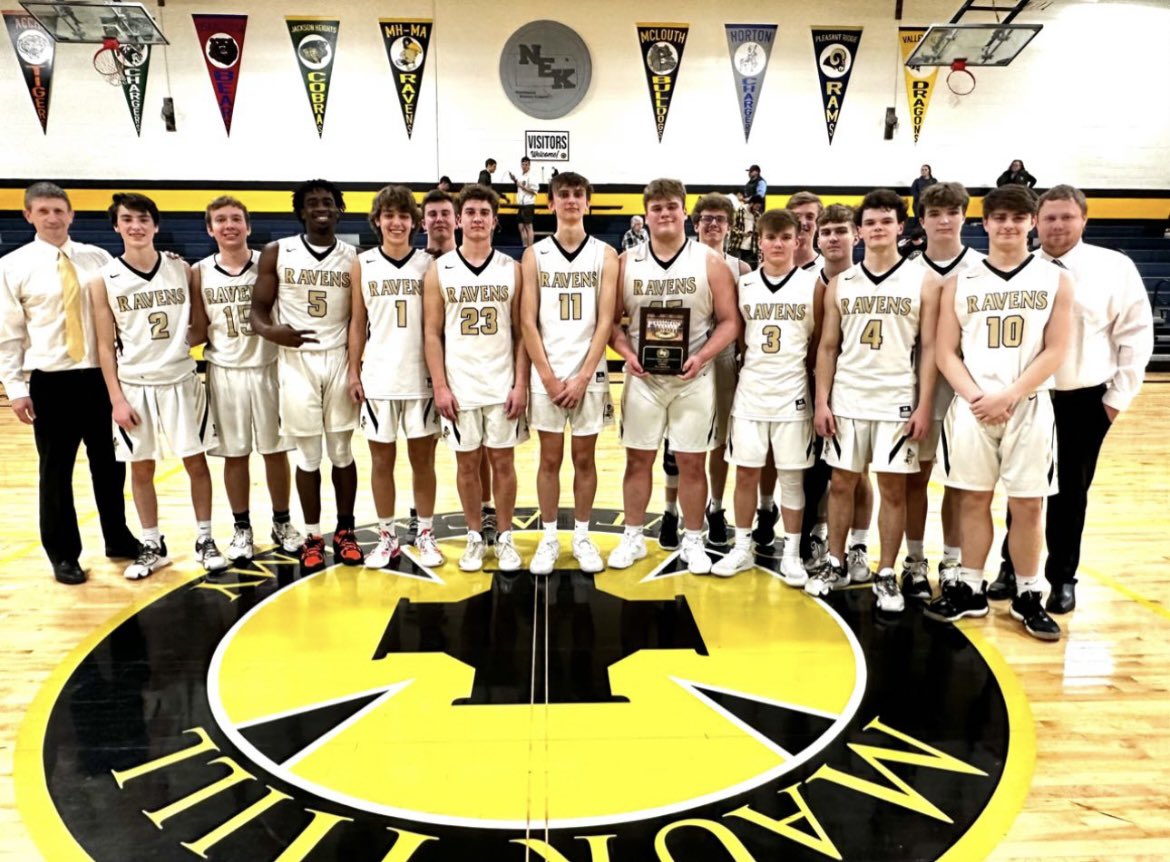 Maur Hill - Mount Academy (Atchison) boys won the 22-23 Northeast Kansas League title going 14-2 (16-4 overall) in head coach Dan Raplinger’s first season.
#sportsinkansas