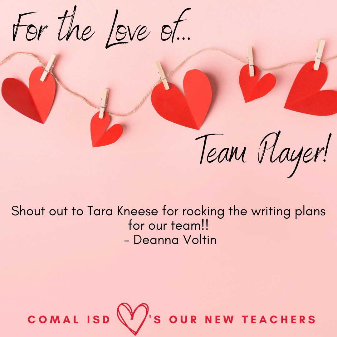 Our #new2comal teacher, Tara, is ROCKING it!! Thank you for sharing, Mrs. Voltin! #comalpl <a href="/hanna_schramm/">Hanna Schramm</a> <a href="/mpaullus/">Marie Paullus</a> <a href="/SarahKennedyTX/">Sarah</a> <a href="/gressci5/">Cristin Atkins</a>