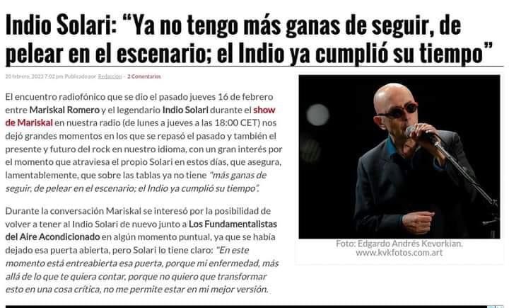 “Ya no tengo más ganas de seguir, de pelear en el escenario; El INDIO ya cumplió su tiempo” 😢

#LasDespedidasSonEsosDoloresDulces #IndioSolari