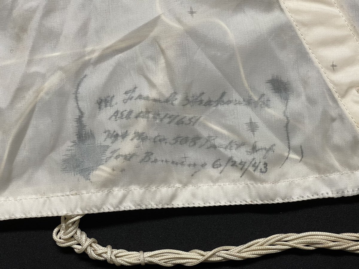 asummerof44's tweet photo. #WW2 #SWW #US #508th #Parachute #Infantry #Regiment #signed #drough #chute #Fort #Benning coming up in my March 13th #militaria sale @bamfordsauction https://t.co/mjICLvE4ye