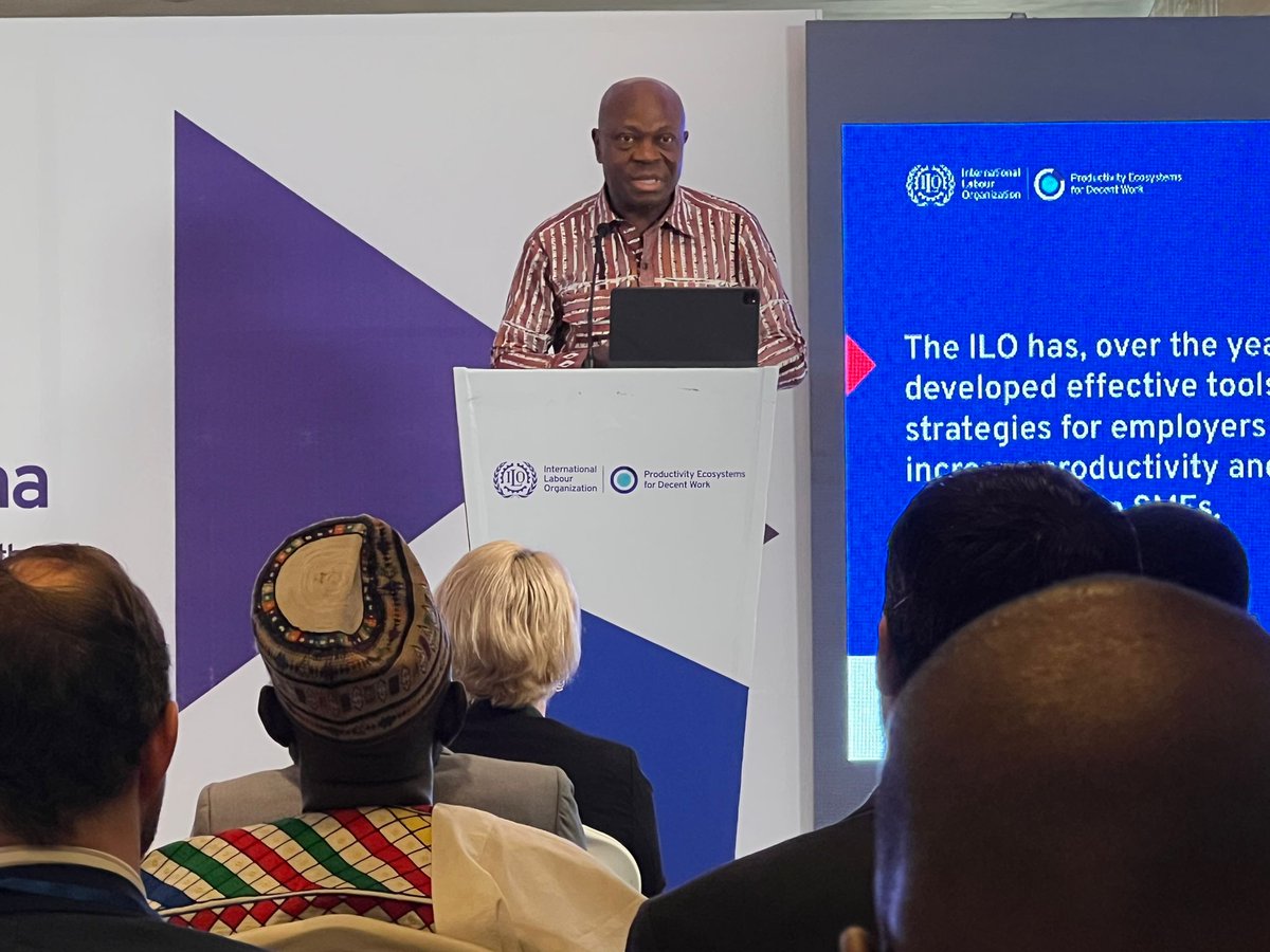 The launching of the Productivity Ecosystems for Decent Work Programme. #productivity #decentwork
