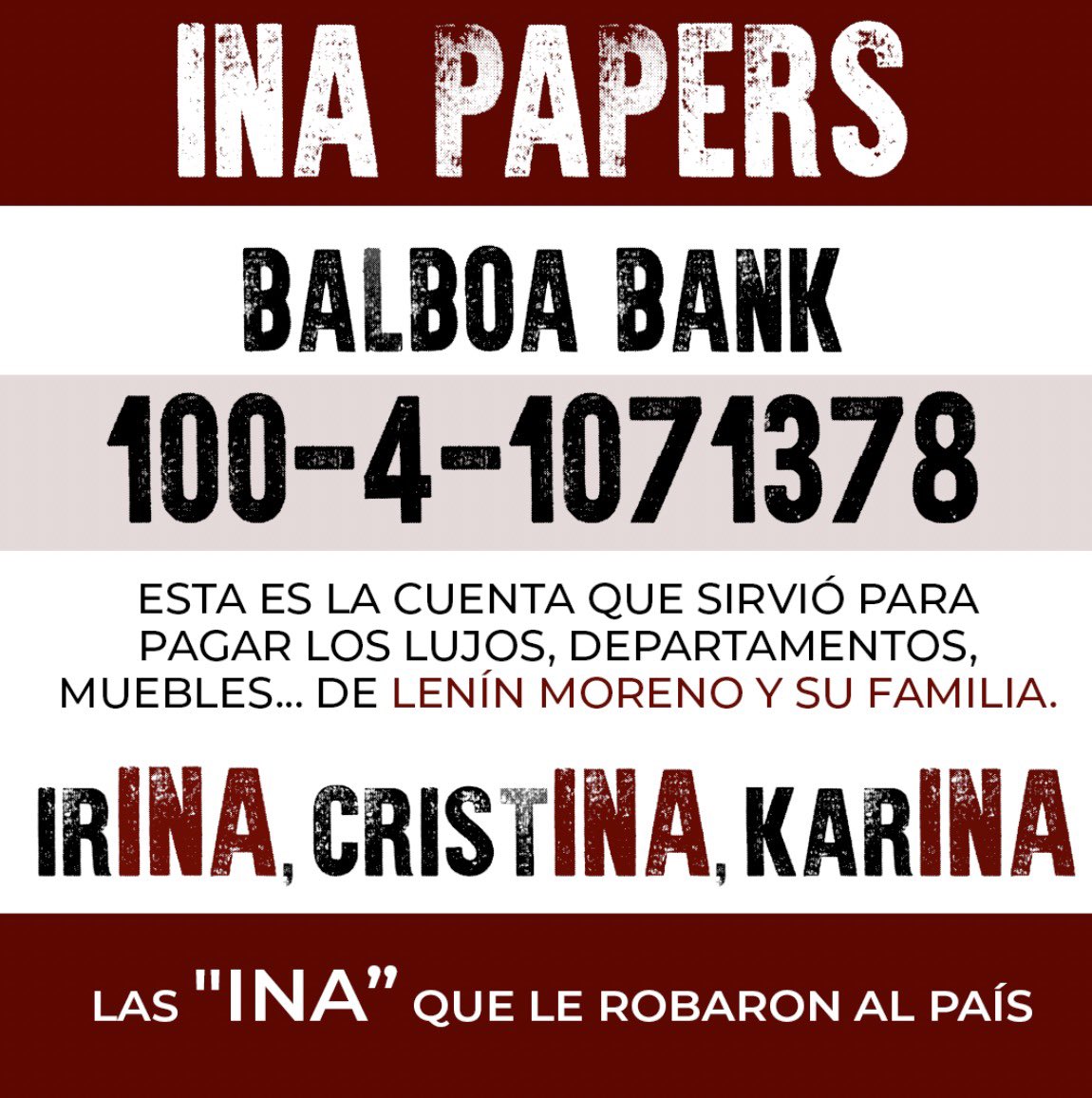 #CasoSinohydro 
#InaPapers 
#CocaCodoSinclair 
#LeninMoreno