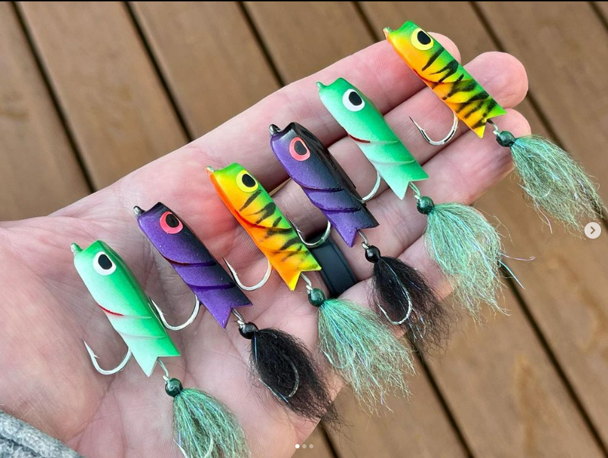 Saltwateronfly's tweet photo. Mean looking poppers, very nice
@cghcustomtackle
Fresh baked biscuits. Crick Biscuits that is.
#crickbiscuitslider
#stillwarm
#foamfly
#cghflures
#bridgingtheflyluregap
#freshwaterfly
#brackishwaterflyfishing
#saltwaterflyfishing
#softandchewy
#westwardbound https://t.co/vDVgeABu9K