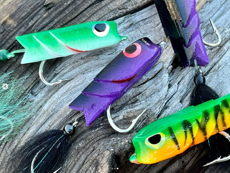 Saltwateronfly's tweet photo. Mean looking poppers, very nice
@cghcustomtackle
Fresh baked biscuits. Crick Biscuits that is.
#crickbiscuitslider
#stillwarm
#foamfly
#cghflures
#bridgingtheflyluregap
#freshwaterfly
#brackishwaterflyfishing
#saltwaterflyfishing
#softandchewy
#westwardbound https://t.co/vDVgeABu9K